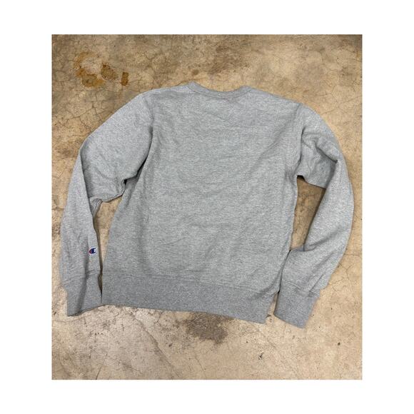 Champion Grey Embroidered Crewneck (Modern Classic) Pullover Sweater Gray S - Picture 11 of 11